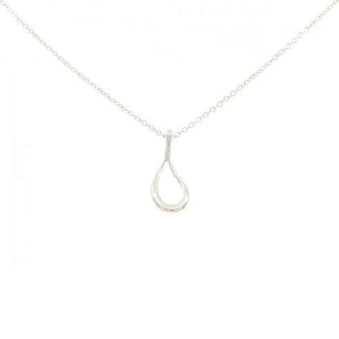 Open Teardrop Pendant Necklace Sterling Silver