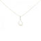 Open Teardrop Pendant Necklace Sterling Silver