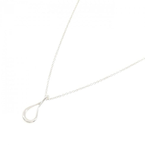 Open Teardrop Pendant Necklace Sterling Silver