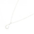 Open Teardrop Pendant Necklace Sterling Silver