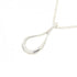 Open Teardrop Pendant Necklace Sterling Silver