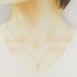 Open Teardrop Pendant Necklace Sterling Silver