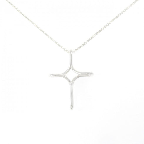 Infinity Cross Pendant Necklace Sterling Silver