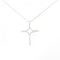 Infinity Cross Pendant Necklace Sterling Silver