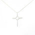 Infinity Cross Pendant Necklace Sterling Silver