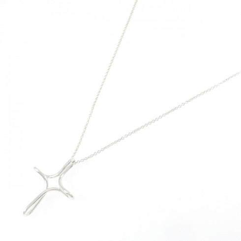 Infinity Cross Pendant Necklace Sterling Silver