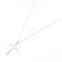 Infinity Cross Pendant Necklace Sterling Silver