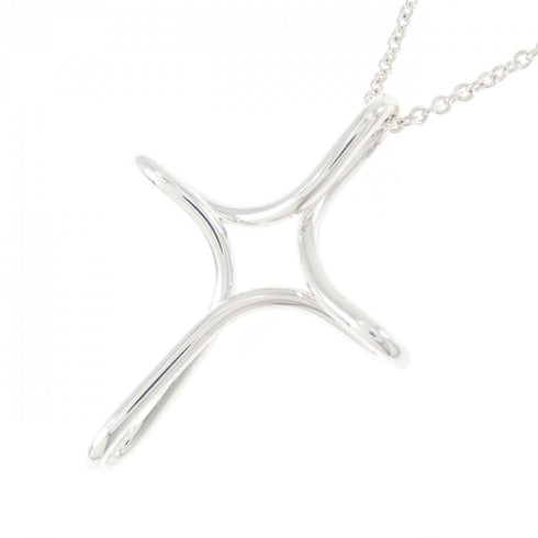 Infinity Cross Pendant Necklace Sterling Silver