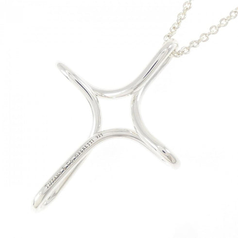 Infinity Cross Pendant Necklace Sterling Silver