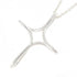 Infinity Cross Pendant Necklace Sterling Silver