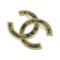 Brooch Metal Black and Gold