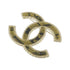 Brooch Metal Black and Gold