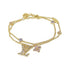 Bracelet Gold and Pink and Purple LV
