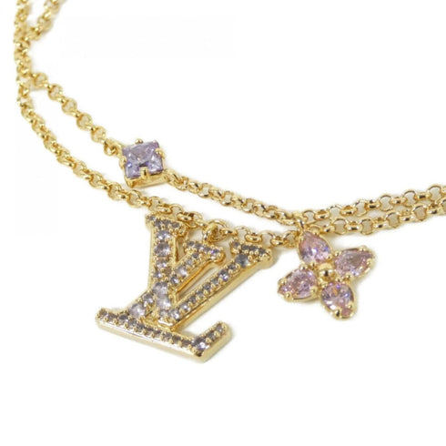 Bracelet Gold and Pink and Purple LV