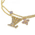 Bracelet Gold and Pink and Purple LV