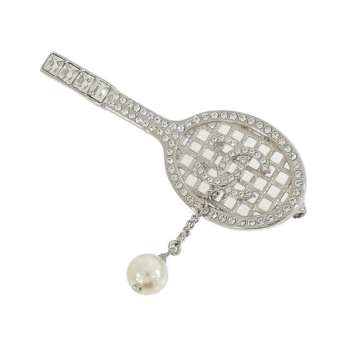 Brooch Silver-Tone Metal