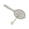 Brooch Silver-Tone Metal