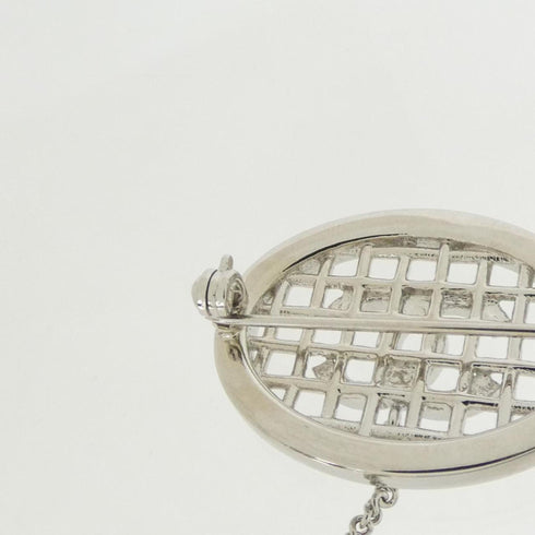 Brooch Silver-Tone Metal