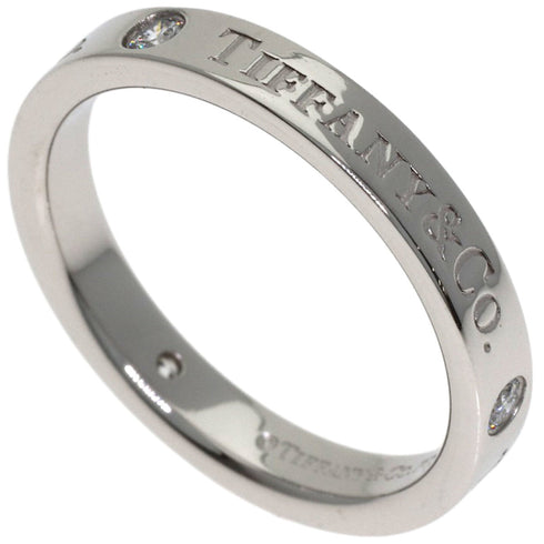 Flat Band Ring Platinum with Diamond