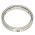 Flat Band Ring Platinum with Diamond