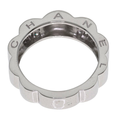 Camellia Ring 18K White Gold with Diamond