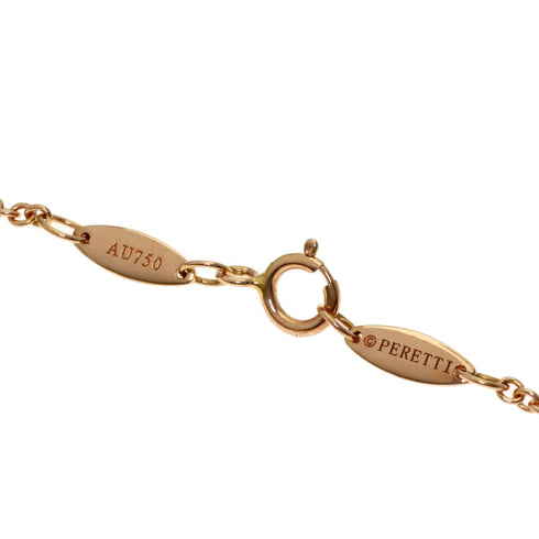 Elsa Peretti Diamonds By The Yard Pendant Necklace 18K Rose Gold and Diamond