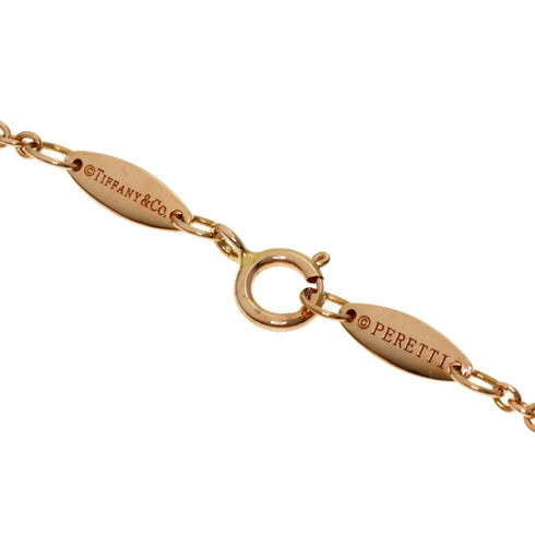 Elsa Peretti Diamonds By The Yard Pendant Necklace 18K Rose Gold and Diamond