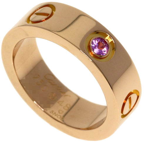 Love Ring 18K Rose Gold with Pink Sapphire