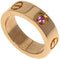 Love Ring 18K Rose Gold with Pink Sapphire