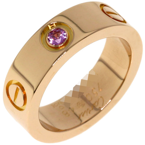 Love Ring 18K Rose Gold with Pink Sapphire