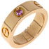 Love Ring 18K Rose Gold with Pink Sapphire