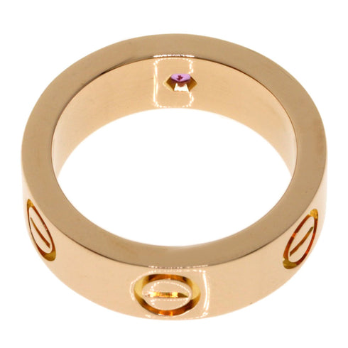 Love Ring 18K Rose Gold with Pink Sapphire