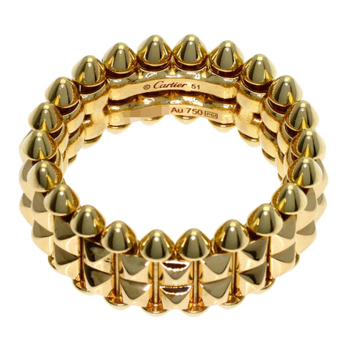 Clash de Double Ring 18K Yellow Gold