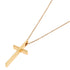 Metro Cross Pendant Necklace 18K Rose Gold