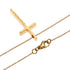 Metro Cross Pendant Necklace 18K Rose Gold