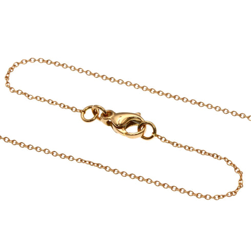 Metro Cross Pendant Necklace 18K Rose Gold