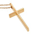 Metro Cross Pendant Necklace 18K Rose Gold