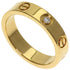 Love Ring 18K Yellow Gold with Diamond Mini