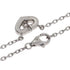 C Heart Pendant Necklace 18K White Gold with Diamonds