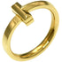 T One Narrow Ring 18K Yellow Gold