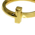 T One Narrow Ring 18K Yellow Gold