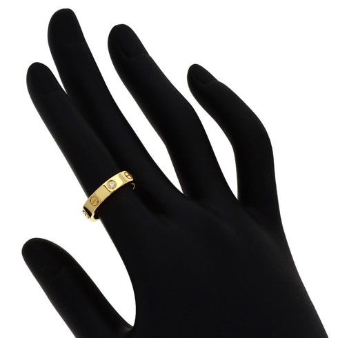 Love Ring 18K Yellow Gold with Diamond