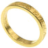 Notes Narrow Band Ring 18K Yellow Gold