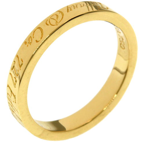 Notes Narrow Band Ring 18K Yellow Gold