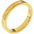 Notes Narrow Band Ring 18K Yellow Gold