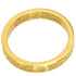 Notes Narrow Band Ring 18K Yellow Gold