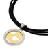 Tondo Heart Pendant Necklace Stainless Steel and 18K Yellow Gold