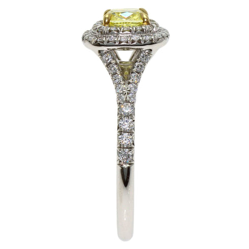 Soleste Ring 18K White Gold and Platinum with Diamonds