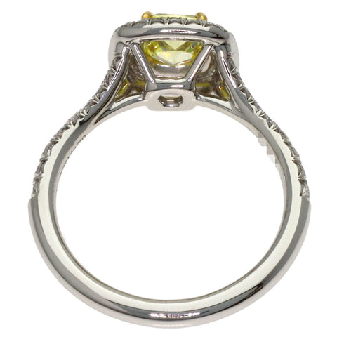 Soleste Ring 18K White Gold and Platinum with Diamonds