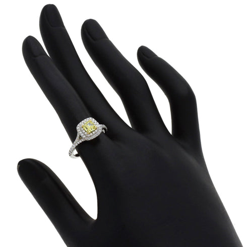 Soleste Ring 18K White Gold and Platinum with Diamonds